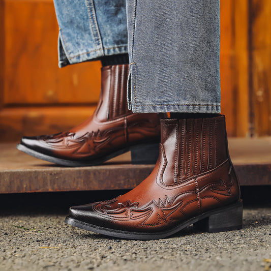 Western Style Hand-Painted Martin Boots